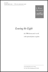 Leaving the Light TBB choral sheet music cover